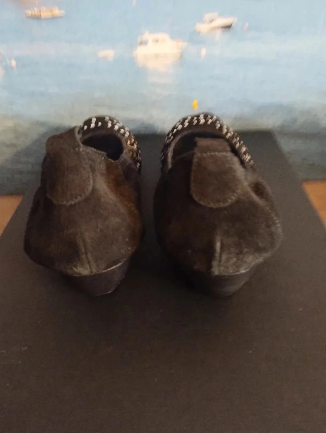 Zwarte hakken met glitter, open voorkant, Reqins, P38 – photo 4